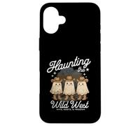 Haunting the Wild West Cappelli Stivali & Freedom Funny Ghosts Custodia per iPhone 16 Plus