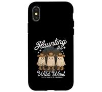 Haunting the Wild West Cappelli Stivali & Freedom Funny Ghosts Custodia per iPhone X/XS