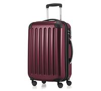 HAUPTSTADTKOFFER - ALEX - Bagaglio a mano con scomparto per laptop, Valigia rigida, Trolley espandibile, 4 doppie ruote, TSA, 55 cm, 42 litri, Borgogna