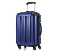 HAUPTSTADTKOFFER - ALEX - Bagaglio a mano con scomparto per laptop, Valigia rigida, Trolley espandibile, 4 doppie ruote, TSA, 55 cm, 42 litri, Blu scuro