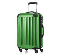 HAUPTSTADTKOFFER - ALEX - Bagaglio a mano con scomparto per laptop, Valigia rigida, Trolley espandibile, 4 doppie ruote, TSA, 55 cm, 42 litri, Verde
