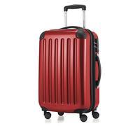 HAUPTSTADTKOFFER - Alex -Bagaglio a mano espandibile, Trolley rigido, TSA, 55 cm, 42 L, Rosso