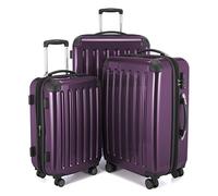HAUPTSTADTKOFFER - Alex - Set di 3 valigie espandible, TSA, (S, M & L), 235 litri, Viola