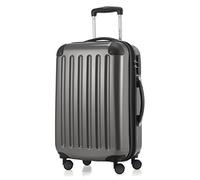 HAUPTSTADTKOFFER - ALEX - Bagaglio a mano con scomparto per laptop, Valigia rigida, Trolley espandibile, 4 doppie ruote, 55 cm, 42 litri, Titanio o