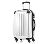 Hauptstadtkoffer ALEX Trolley Bagaglio a Mano 55x38x23 cm, 42 L, Lucchetto a Combinazione, Rigido Espandibile PC/ABS, 3,2 kg, 4 Ruote Doppie, Bianco