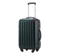 Hauptstadtkoffer ALEX Trolley Bagaglio a Mano 55x38x23 cm, 42 L, Lucchetto TSA, Rigido Espandibile PC/ABS, 3,2 kg, 4 Ruote Doppie, Verde scuro
