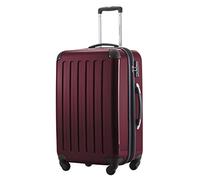 Hauptstadtkoffer ALEX Trolley Rigido Espandibile 65 cm (74 L) con Lucchetto TSA, Valigia da Viaggio Robusta con 4 Ruote Doppie, Borgogna