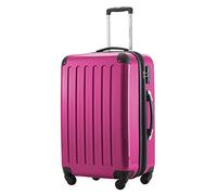 Hauptstadtkoffer ALEX Trolley Rigido Espandibile 65 cm (74 L) con Lucchetto TSA, Valigia da Viaggio Robusta con 4 Ruote Doppie, Rosa