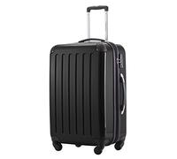 Hauptstadtkoffer ALEX Trolley Rigido Espandibile 65 cm (74 L) con Lucchetto TSA, Valigia da Viaggio Robusta con 4 Ruote Doppie, Nero