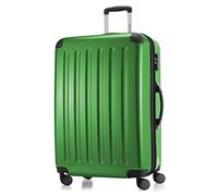 Hauptstadtkoffer ALEX Trolley Rigido Espandibile 75 cm (119 L) con Lucchetto a Combinazione, Valigia da Viaggio Robusta con 4 Ruote Doppie, Verde