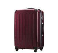 Hauptstadtkoffer ALEX Trolley Rigido Espandibile 75 cm (119 L) con Lucchetto TSA, Valigia da Viaggio Robusta con 4 Ruote Doppie, Borgogna