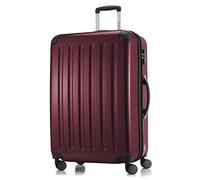 Hauptstadtkoffer ALEX Trolley Rigido Espandibile 75 cm (119 L) con Lucchetto TSA, Valigia da Viaggio Robusta con 4 Ruote Doppie, Borgogna