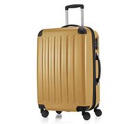 HAUPTSTADTKOFFER - ALEX - Valigia rigida, Trolley espandibile, Bagaglio con 4 ruote doppie, 65 cm, 74 litri, Autunno Oro