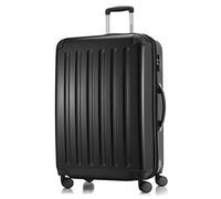 HAUPTSTADTKOFFER - ALEX - Valigia rigida, Trolley espandibile, Bagaglio con 4 ruote doppie, TSA, 65 cm, 74 litri, Nero