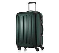 HAUPTSTADTKOFFER - ALEX - Valigia rigida, Trolley espandibile, Bagaglio con 4 ruote doppie, TSA, 65 cm, 74 litri, Dark Verde