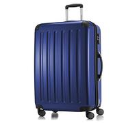 HAUPTSTADTKOFFER - ALEX - Valigia rigida, Trolley espandibile, Bagaglio con 4 ruote doppie, TSA, 75 cm, 119 litri, Blu scuro