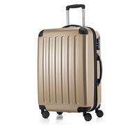 HAUPTSTADTKOFFER - ALEX - Valigia rigida, Trolley espandibile, Bagaglio con 4 ruote doppie, TSA, 75 cm, 119 litri, Champagne
