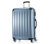 HAUPTSTADTKOFFER - ALEX - Valigia rigida, Trolley espandibile, Bagaglio con 4 ruote doppie, TSA, 75 cm, 119 litri, Piscina blu