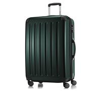 HAUPTSTADTKOFFER - Alex - Valigia rigida grande, Trolley espandible, 4 Doppie ruote, TSA, 75 cm, 119 L, Verde Foresta