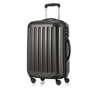 HAUPTSTADTKOFFER - ALEX - Bagaglio a mano con scomparto per laptop, Valigia rigida, Trolley espandibile, 4 doppie ruote, 55 cm, 42 litri, Graphite