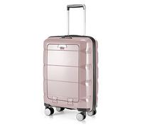 HAUPTSTADTKOFFER - Britz - Bagaglio a mano con scomparto per laptop, trolley cabina valigia rigida leggera, TSA, 4 ruote, 55 cm, 34 L, Vecchio rosa