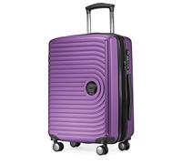 HAUPTSTADTKOFFER Mitte - Bagaglio a Mano 55x40x23, TSA, 4 Ruote, Valigia da Viaggio, Valigia Rigida, Valigia con Rotelle, Valigia Bagaglio a Mano, Melanzana
