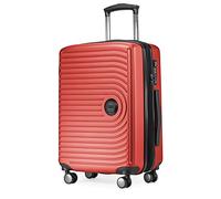 HAUPTSTADTKOFFER Mitte - Bagaglio a Mano 55x40x23, TSA, 4 Ruote, Valigia da Viaggio, Valigia Rigida, Valigia con Rotelle, Valigia Bagaglio a Mano, Rosso