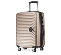 HAUPTSTADTKOFFER Mitte - Bagaglio a Mano 55x40x23, TSA, 4 Ruote, Valigia da Viaggio, Valigia Rigida, Valigia con Ruote, Valigia Bagaglio a Mano, Champagne