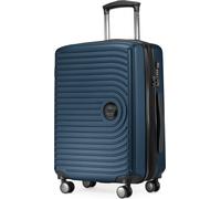 HAUPTSTADTKOFFER Mitte - Bagaglio a Mano 55x40x23, TSA, 4 Ruote, Valigia da Viaggio, Valigia Rigida, Valigia con Rotelle, Valigia Bagaglio a Mano, Blu Scuro