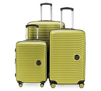 Hauptstadtkoffer - MITTE - Set di 3 valigie - Bagaglio a mano con ruote da 55 cm, Valigia di medie dimensioni da 68 cm + Valigia grande da 77 cm, ABS, combinazione TSA, Farn