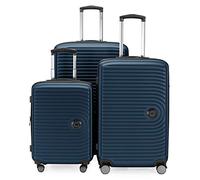 Hauptstadtkoffer Mitte - Set di 3 Valigie - Valigia Bagaglio a Mano 55 cm, Valigia Media 68 cm + Valigia da Viaggio Grande 77 cm, Guscio Rigido ABS, TSA, Blu Scuro