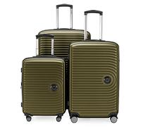 Hauptstadtkoffer Mitte - Set di 3 Valigie - Valigia Bagaglio a Mano 55 cm, Valigia Media 68 cm + Valigia da Viaggio Grande 77 cm, Guscio Rigido ABS, TSA, Avocado