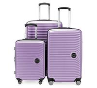 Hauptstadtkoffer Mitte - Set di 3 Valigie - Valigia Bagaglio a Mano 55 cm, Valigia Media 68 cm + Valigia Grande da Viaggio 77 cm, Guscio Rigido ABS, TSA, Lilla