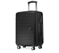 HAUPTSTADTKOFFER Mitte - Bagaglio a Mano 55x40x23, TSA, 4 Ruote, Valigia da Viaggio, Valigia Rigida, Valigia con Rotelle, Valigia Bagaglio a Mano, Nera