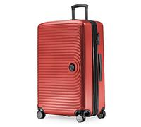 Hauptstadtkoffer - MITTE - Valigia grande rigida, estensibile, bagaglio con volume di espansione di 8 cm, TSA, 4 ruote a doppia ruota, 77 cm, 130 litri, Rosso
