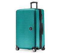 HAUPTSTADTKOFFER Mitte - Valigia Rigida Grande, TSA, 4 Ruote, Bagaglio da Stiva con Espansione di Volume di 8 cm, 77 cm, 130 L, Turchese