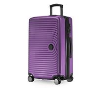 HAUPTSTADTKOFFER Mitte - Valigia Media a Guscio Rigido, TSA, 4 Ruote, Bagaglio da Stiva con Espansione di Volume di 8 cm, 68 cm, 88 L, Melanzana