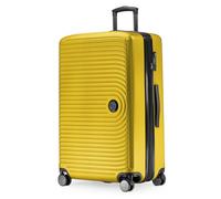 Hauptstadtkoffer Mitte - Valigia Rigida Grande, TSA, 4 Ruote, Bagaglio da Stiva con Espansione di Volume di 8 cm, 77 cm, 130 L, Giallo