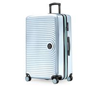 HAUPTSTADTKOFFER Mitte - Valigia Rigida Grande, TSA, 4 Ruote, Bagaglio da Stiva con Espansione di Volume di 8 cm, 77 cm, 130 L, Blu Piscina