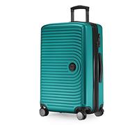 Hauptstadtkoffer - MITTE - Valigia rigida media, estensibile, bagaglio con volume di espansione di 8 cm, TSA, 4 ruote a doppia ruota, 68 cm, 88 litri, Turchese