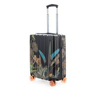 Hauptstadtkoffer Q-Damm Trolley Cabina (54x37x21 cm) 38 L, Design leopardo