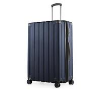 Hauptstadtkoffer Q-Damm Trolley Grande (78 cm) 111-133 L, Blu scuro | Scocca Rigida ABS · Serratura TSA · Espandibile · 4 Ruote · Parti Sostituibili · Bagaglio da Stiva · Vacanze · 2-3 Settimane