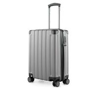 Hauptstadtkoffer Q-Damm - Valigia rigida grande, TSA, 4 ruote, bagaglio da stiva con espansione di volume di 6 cm, 78 cm, 133 litri, Argento