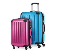 Hauptstadtkoffer Set di valigie, 65 cm, 116 L, Ciano / Magenta