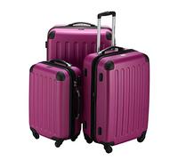 Hauptstadtkoffer Spree - 3er Koffer-Set Trolley-Set Rollkoffer Reisekoffer, TSA, (S, M & L), Set di valigie, 75 cm, 259 liters, Rosa (Magenta)