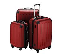 Hauptstadtkoffer Spree - 3Er Koffer-Set Trolley-Set Rollkoffer Reisekoffer, Tsa, (S, M L), Set di Valigie, 75 Cm, 259 Liters, Rosso (Rot)