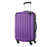 HAUPTSTADTKOFFER - SPREE - Bagaglio a mano, Valigia rigida, Trolley espandibile, 4 ruote doppie, TSA, 55 cm, 42 litri, Viola