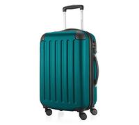 HAUPTSTADTKOFFER - SPREE - Bagaglio a mano, Valigia rigida, Trolley espandibile, 4 ruote doppie, TSA, 55 cm, 42 litri, AquaVerde