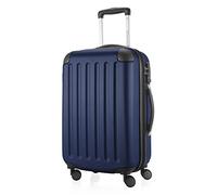 HAUPTSTADTKOFFER - SPREE - Bagaglio a mano, Valigia rigida, Trolley espandibile, 4 ruote doppie, TSA, 55 cm, 42 litri, Blu scuro