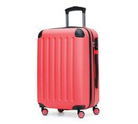 HAUPTSTADTKOFFER - Spree - Bagaglio a mano Valigia Trolley da Cabina rigido TSA ABS 4 ruote, 55 cm, 42 litres, corallo
